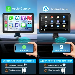 Fuente de fábrica portátil Android Auto Carplay Monitor FM 7 pulgadas pantalla táctil coche REPRODUCTOR DE <span class=keywords><strong>DVD</strong></span> navegación portátil - Product Image 2