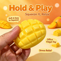 Jouet Squishy en Gros en Forme de Brique de Mangue, Jouet Anti-Stress à Rebond Lent, Jouet Squishy Viral Xiaohongshu en Forme de Mangue