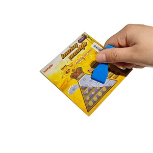 บัตรลอตเตอรีพิมพ์ลายแบบเต็มสีตั๋วกระดาษแบบขูด - Product Image 2