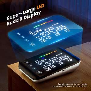 <span class=keywords><strong>Monitor</strong></span> de Pressão Arterial automático para uso doméstico Máquina de Pressão Arterial Digital com Display LED Retroiluminado 2x90 Set Memory BP <span class=keywords><strong>Monitor</strong></span> - Product Image 3