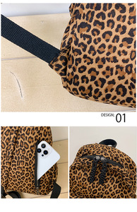 <span class=keywords><strong>Sac</strong></span> à <span class=keywords><strong>dos</strong></span> léger et tendance à imprimé léopard, style coréen, pour <span class=keywords><strong>femme</strong></span>, décontracté, sport, collège, école, étudiant, voyage - Product Image 6