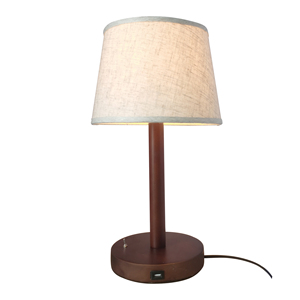 Retro gỗ Bảng Đèn <span class=keywords><strong>Linen</strong></span> bóng râm Chất lượng cao bàn đèn phòng khách đèn trong nhà - Product Image 2
