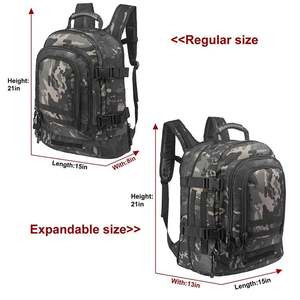 Mochila de asalto táctico de nailon al por mayor, gran capacidad, logotipo personalizado, BSCI, muestra gratuita, cierre de cremallera, forro de poliéster, venta al por mayor - Product Image 5