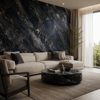 Panneau mural 3D en PVC effet marbre UV, imperméable, pour la décoration de la maison et du salon
