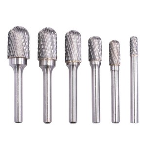 6mm Shank đôi cắt Vonfram cacbua tập tin quay Burr cho đánh bóng kim loại - Product Image 3