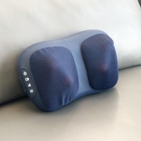 Coussin de massage électrique 3D à pétrissage profond pour chaise et voiture, soulagement des douleurs musculaires, Almohada De Masaje Caliente Shiatsu