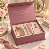 Boîte en carton rigide magnétique en forme de livre, personnalisée, de luxe, avec feuille d'or, recyclable, pour parfum, cosmétiques, soins personnels