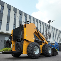 Nouvelle chargeuse sur pneus diesel avec godet hydraulique avant 400 kg 4x4 certifiée CE pour usage domestique, petit jardin, vente en gros à prix compétitif