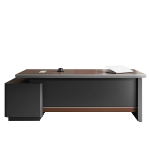 モダンボス工場モデルエグゼクティブコンピュータデスク特許取得済みデザイン木製パネル学校用拡張機能付き - Product Image 2