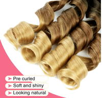 Extensions de cheveux tressées au crochet, ondulées, pré-étirées, 150g, boucles françaises, teintes, double trame, pour femmes, haute qualité, vente chaude