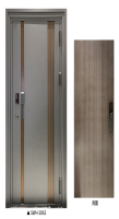 Portes doubles de villa en acier inoxydable 304 sur mesure, porte d'entrée anti-effraction de style coréen avec ventilation, porte de sécurité extérieure moderne