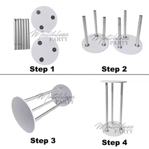 Dessert <strong>Plinth</strong> Cylinder Cover Aluminum Alloy and <strong>Wood</strong> Material Dessert Cylinder <strong>Plinth</strong> Stand Set - Product Image 4