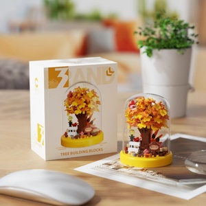 Compatible avec Sakura Tree House Eternal Flower, 40 pièces, jouets DIY, animaux, thème nature, blocs de construction en plastique ABS pour l'assemblage - Product Image 3