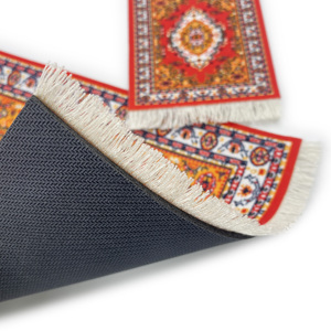 Ensemble d'accessoires de bureau élégants 2 pièces : Tapis de souris style tapis et sous-verre miniature en forme de tapis pour applications informatiques – En stock ! - Product Image 6
