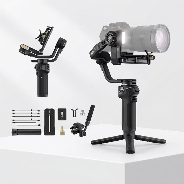 ZHIYUN Weebill 3S  3-Axis Handheld Gimbal Stabilizer for DSLR/Mirrorless 3.5kg Payload, with Fill Light & 11.5H Battery