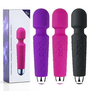 Schlussverkauf kabellos 10 Geschwindigkeiten leistungsstarker Zauberstab Klitoris AV-Vibrator G-Punkt-Vibrator Massage Erwachsenen-Spielzeug