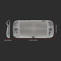 3-in-1 Geteilte Rutschfeste Strukturierte Transparente TPU Stoßfeste Schutzhülle Set für Nintendo Switch 2 Gaming-Zubehör