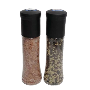 Glass & Plastic Manual Spice Salt <b>Pepper</b> Mill <b>Grinder</b> Bottle for Premium Performance Salts and <b>Peppers</b> - Product Image 1