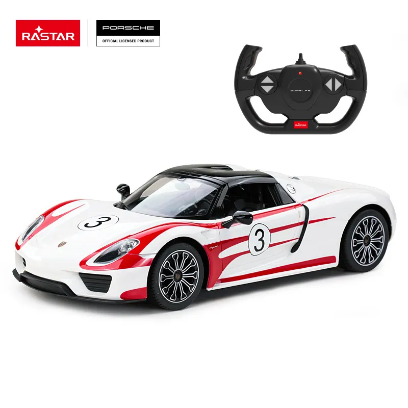 RASTAR Mainan Mobil Remote Control, Mobil Mainan Elektrik Kendali Jarak Jauh Model Porsche Race 1:14