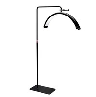 Lampe de beauté LED en forme de demi-lune avec lumière chaude et luminosité réglable pour la protection des yeux, utilisée dans les salons de manucure et de cils