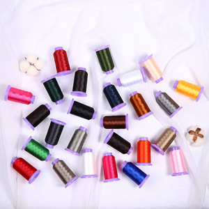 ด้ายปักไหมคุณภาพสูง 120D/2 ความเหนียวสูง 100% โพลีเอสเตอร์ สำหรับเย็บผ้า ถักมือ โครเชต์ คุณภาพสูง ขายส่ง - Product Image 4