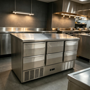 Enfriador Comercial de 4 Cajones, Refrigerador Bajo Mostrador para Preparación de Alimentos en Cocinas de Hoteles, Restaurantes y Servicios de Catering - Product Image 6