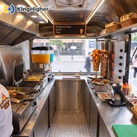 Remolque de Comida Comercial Totalmente Equipado, Camión de Comida para Shawarma y Kebab, Cocina Móvil, Carrito de Concesiones, Remolque de Catering en Venta