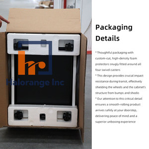 Modern Modular Durable 3-Drawer Steel Mobile <b>Filing</b> Cabinet for Office Home School Hospital Workshop - Product Image 5