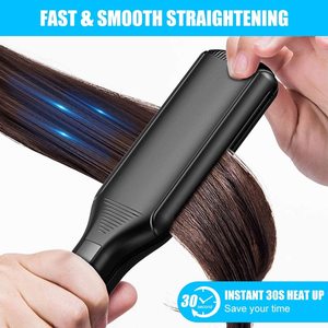 Plancha <span class=keywords><strong>de</strong></span> <span class=keywords><strong>Pelo</strong></span> <span class=keywords><strong>de</strong></span> Titanio Negro <span class=keywords><strong>de</strong></span> 470 Grados, Plancha <span class=keywords><strong>de</strong></span> <span class=keywords><strong>Pelo</strong></span> Eléctrica para el Hogar y Vehículos Recreativos, Calentamiento Rápido LED, Alisado <span class=keywords><strong>Permanente</strong></span> - Product Image 2