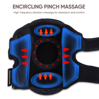 Nowcosy Air Compression Akku-Knie massage gerät mit Wärme, 3 Vibrations modi und 3 Heiz stufen Rotlicht und Massage therapie