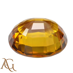 พลอยแซฟไฟร์สีเหลืองธรรมชาติ รูปทรงวงรี เจียระไนแบบเหลี่ยม สำหรับทำเครื่องประดับ อัญมณีแท้ รับรองคุณภาพ ขายส่ง - Product Image 3