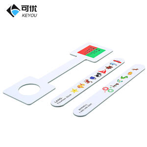 Regla de agudeza visual KEYOU QT0104, herramienta de prueba de equilibrio de color rojo y verde para examinar la vista de cerca. - Product Image 1