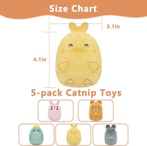 ของเล่นแมวน่ารักจิ๋ว ทำจากโพลีเอสเตอร์ ใส่แคทนิป เป็นมิตรกับสิ่งแวดล้อม ทนทาน เหมาะสำหรับแมว ขายส่ง - Product Image 4