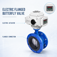 Vanne papillon électrique intelligente à quart de tour, corps en fonte ductile, siège EPDM, pour pipeline de traitement de l'eau