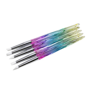 5Pcs Acrylic Silicone Nail Gel <b>Pen</b> Set Hollow Sculpture Dotting Painting Brush <b>Pens</b> for 3D Nail Art Design - Product Image 2