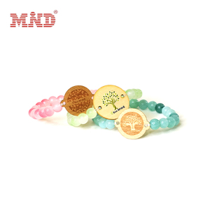 Tatil için renkli cam boncuk akıllı bileklik ile NFC ahşap RFID bilezik, sıcak bahar otel, müzik festivali - Product Image 5