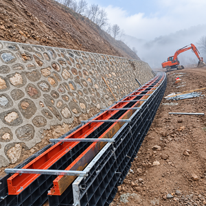 Panneau de coffrage en plastique PC sur mesure <span class=keywords><strong>pour</strong></span> la construction de villas, dalles murales en béton réutilisables haute résistance - Product Image 1