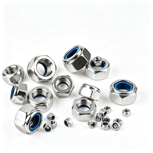 Écrou de blocage à insert nylon DIN985-87 de haute qualité, en acier au carbone, hexagonal, anti-desserrage, pour fixation industrielle, directement de l'usine - Product Image 3