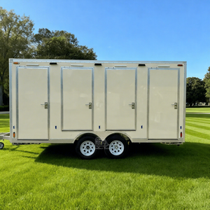 Fully <b>Equipped</b> Prefabricated VIP Luxury Eco-Friendly Durable Public Toilet Portable Washroom Trailer Luxury Mobile Toilet - Product Image 1