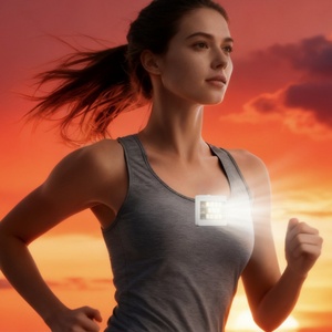 Luz LED de pecho recargable USB C para correr de noche al aire libre, luz de advertencia trasera para correr, luz deportiva para correr, superventas de fábrica - Product Image 1