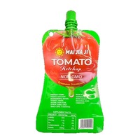 Pochette souple composite imprimée en couleur avec bec verseur, pour l'emballage de sauces, de ketchup et de sauce chili
