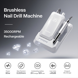 Aspirateur <span class=keywords><strong>de</strong></span> poussière d'ongles puissant, rechargeable, avec lampe à ongles et kit <span class=keywords><strong>de</strong></span> ponceuse - Product Image 4