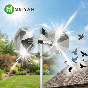 Dissuasore Rotante Riflettente per Esterni, Repellente per Piccioni, Passeri e Uccelli di Legno, Controllo Professionale dei Parassiti - Product Image 1