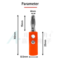 Connecteur d'alimentation JIALUN 4MM avec vis en alliage de zinc plaqué or