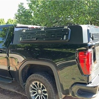 Auvent en aluminium à profil bas pour pick-up GMC 1500/F150 avec porte-bagages de toit, fixation sécurisée sans perçage