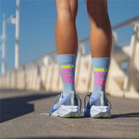 Meilleures Chaussettes de Compression de Course en Mérinos Personnalisées Anti-Ampoules, Rembourrées, Antidérapantes pour Hommes