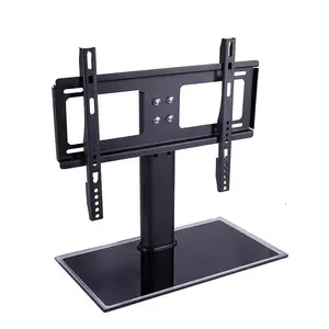 LED TV Mount Stand, 14" 16" 18" 20" 24" 26" 30" 32" 36" 38" 42" LED Display Glass And Metal TV Stand Bracket TV Stand/