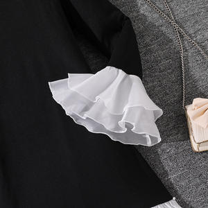 Vêtements pour enfants <span class=keywords><strong>de</strong></span> haute qualité en gros, robes élégantes en tricot à volants en mousseline <span class=keywords><strong>de</strong></span> soie pour filles adolescentes <span class=keywords><strong>de</strong></span> 8 à 12 <span class=keywords><strong>ans</strong></span> - Product Image 3