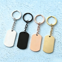 Ywyougang - Porte-clés pendentif militaire vintage en acier inoxydable gravé au laser avec logo personnalisé
