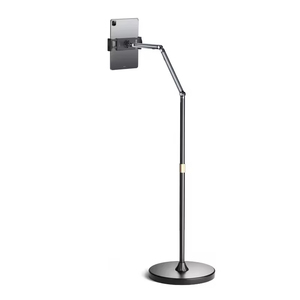 Lazy Aluminum Alloy Flexible Adjustable 360 Rotation Floor <b>Stand</b> <b>Tablet</b> PC Mobile Phone Holder for Bed Use - Product Image 1
